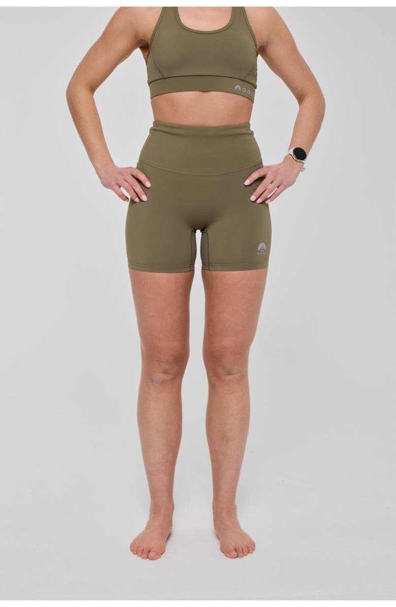 OOSC Infinite High Waisted Shorts - Khaki, Alternate, color,