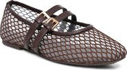 Nicole Miller Buckled Mesh Flat