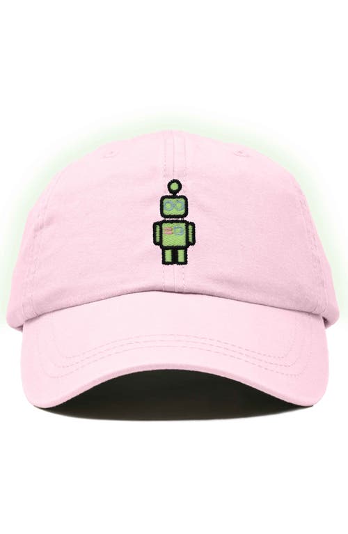 Dalix Robot Hat In Washed Pink