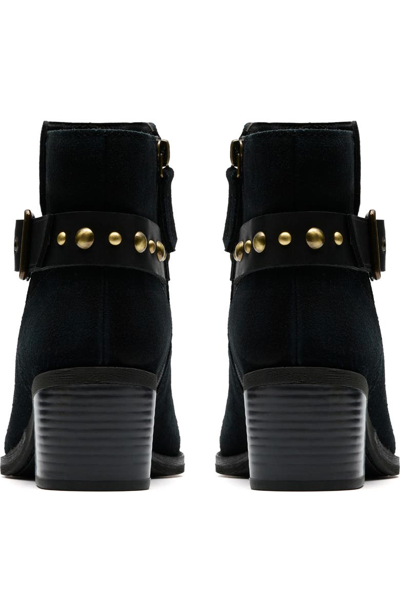 Clarks<sup>®</sup> Morzine Buckle Bootie, Alternate, color, Black Sde