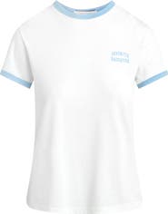 Favorite Daughter The Collegiate Chest Logo Ringer T-Shirt