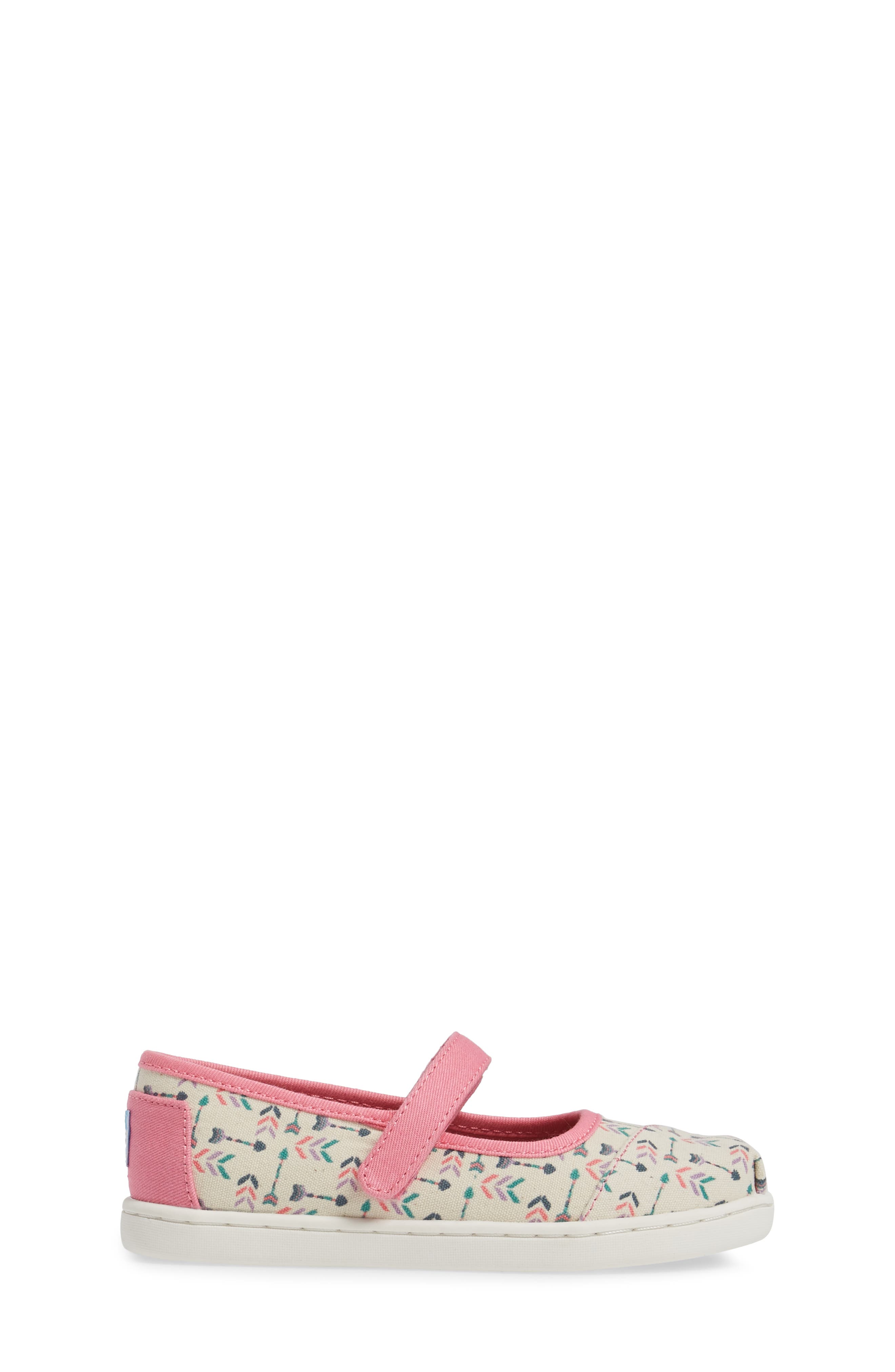 Arrow Print Mary Jane Flat, Alternate, color, NATURAL