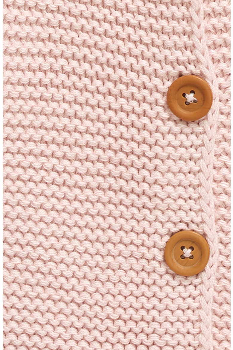 Baby Organic Cotton Hooded Cardigan, Alternate, color, PINK LOTUS