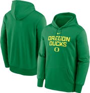 Nike Men's Nike Green Oregon Ducks Team Stacked Performance Pullover Hoodie