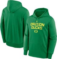 Nike Men's Nike Green Oregon Ducks Team Stacked Performance Pullover Hoodie