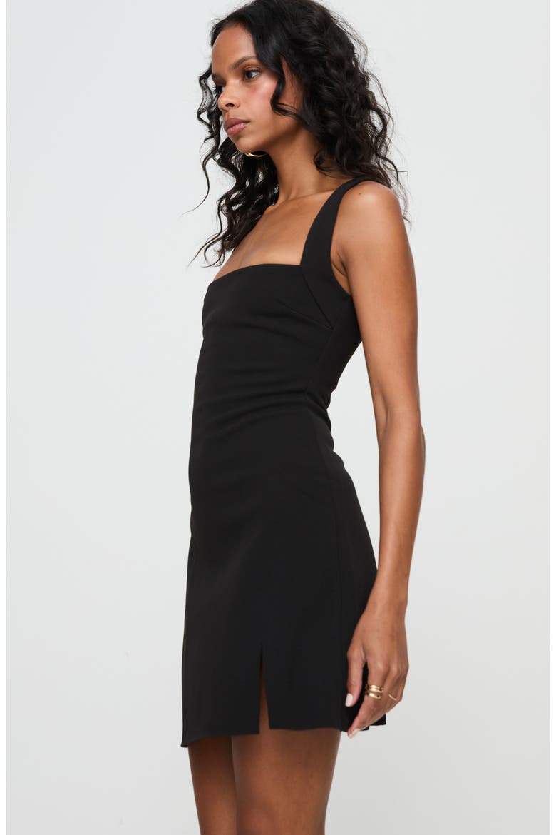 Bombshell Square Neck Minidress, Alternate, color, BLACK