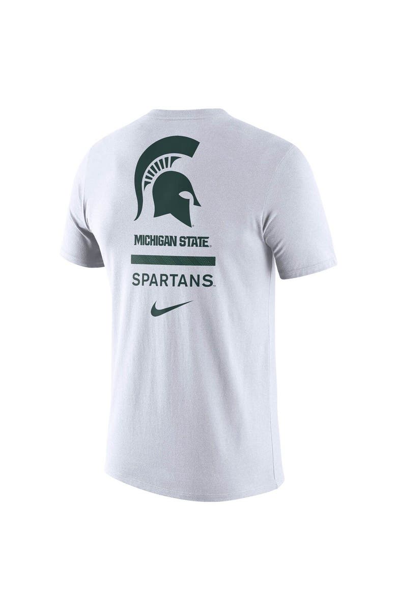 Nike Men's Nike White Michigan State Spartans DNA Logo Performance T-Shirt, Alternate, color, 