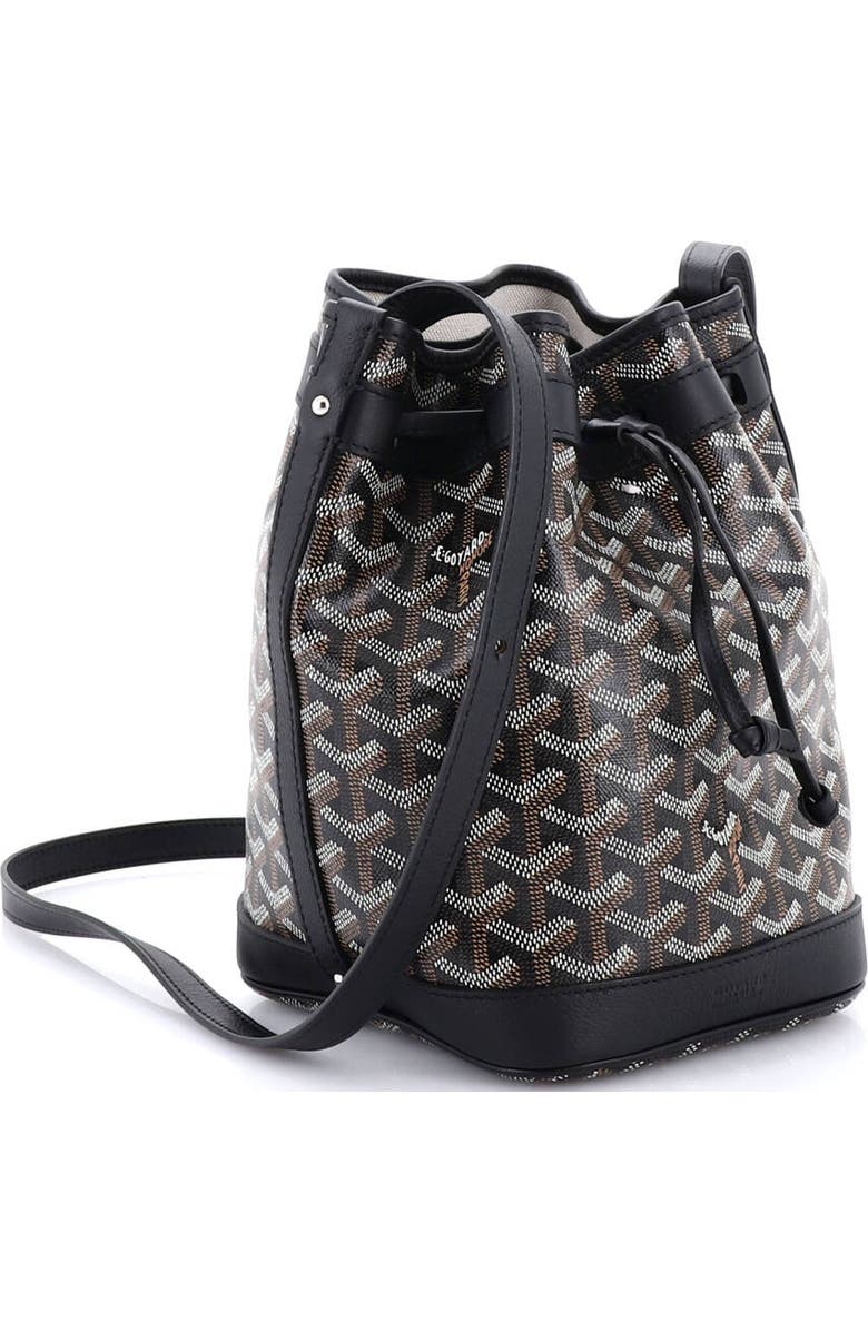 Pre-Owned Goyard Petit Flot Bucket Bag Coated Canvas PM, Alternate, color, Brown