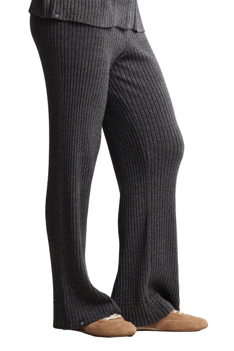 CozyChic® Ultra Lite® Rib Wide Leg Pants, Alternate, color, CARBON