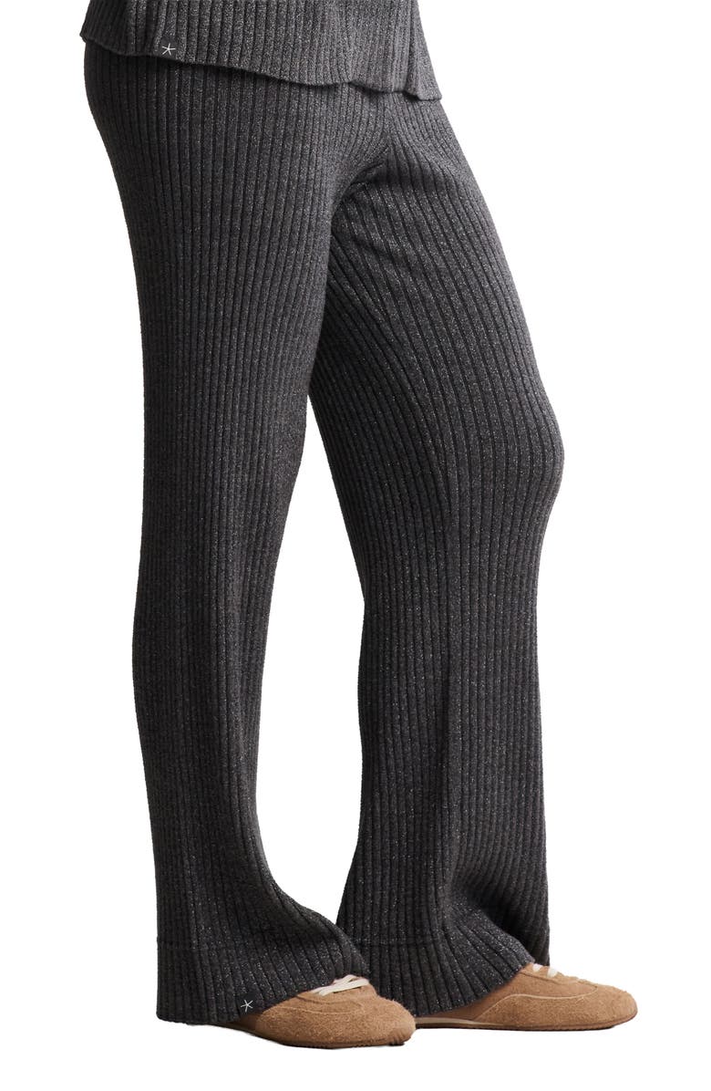 Barefoot Dreams<sup>®</sup> CozyChic<sup>®</sup> Ultra Lite<sup>®</sup> Rib Wide Leg Pants, Alternate, color, Carbon