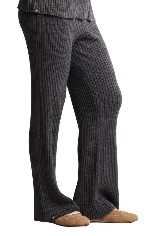 Barefoot Dreams Cozychic® Ultra Lite® Rib Wide Leg Pants In Gray