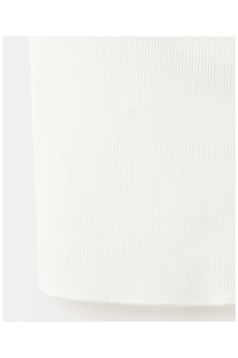Fine-Knit Boat Neck Top, Alternate, color, ECRU