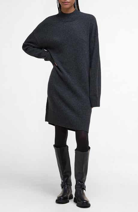 Barbour Serena Oversize Long Sleeve Mock Neck Sweater Dress