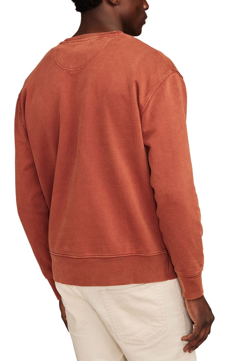Lucky Brand Army Cotton Logo Sweatshirt, Alternate, color, Burnt Henna