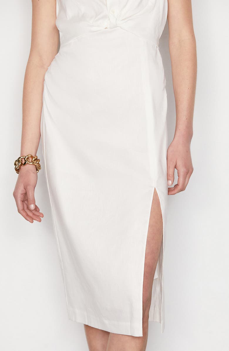 FRAME Twist Sleeveless Shirtdress, Alternate, color,