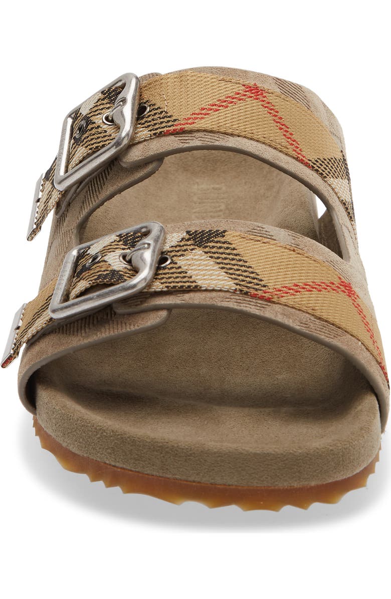 Burberry Urchin Slide Sandal, Alternate, color, Sparrow Beige