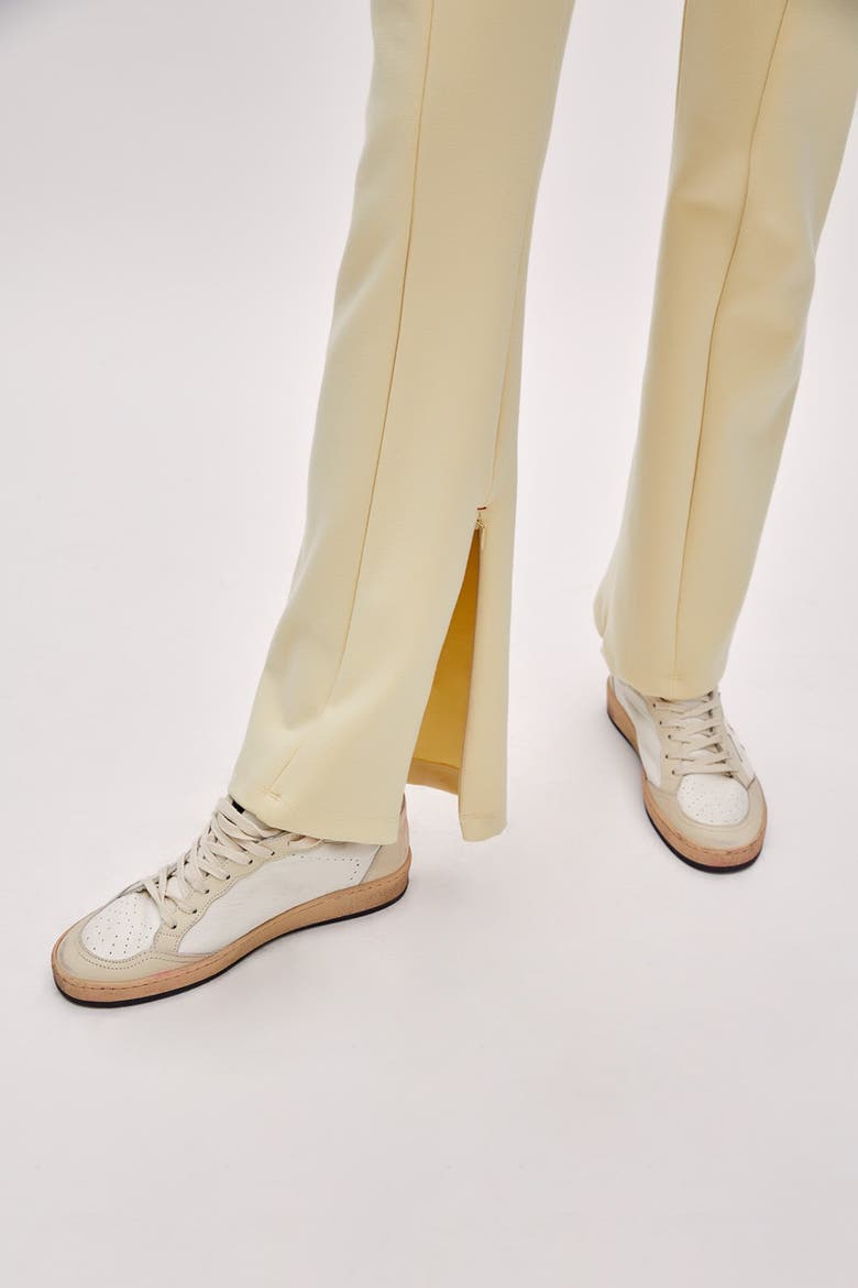 Cotton Flare Yoga Pant, Alternate, color, Chino Green