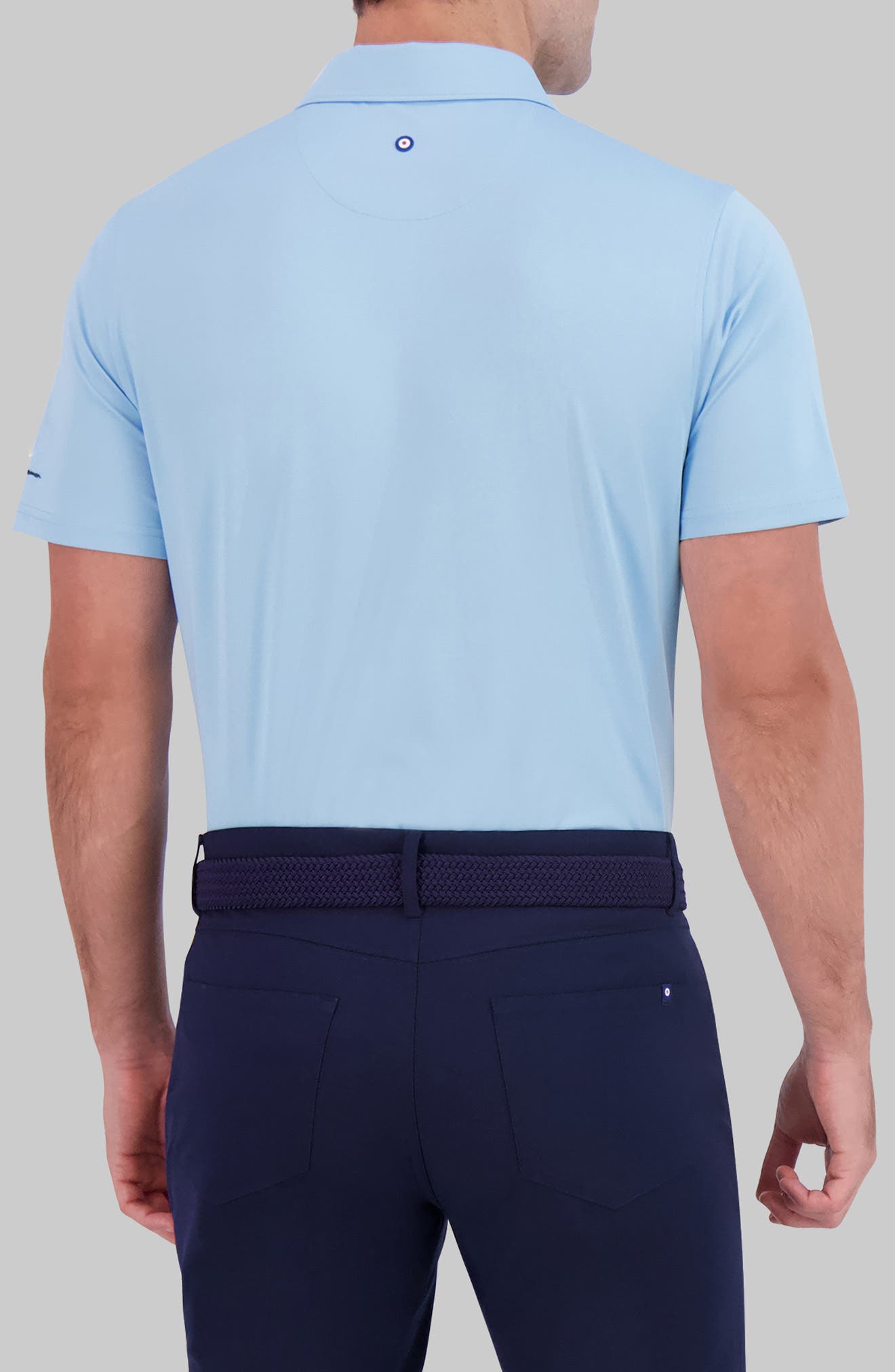 Tonal Diamond Jacquard Performance Golf Polo - image 2