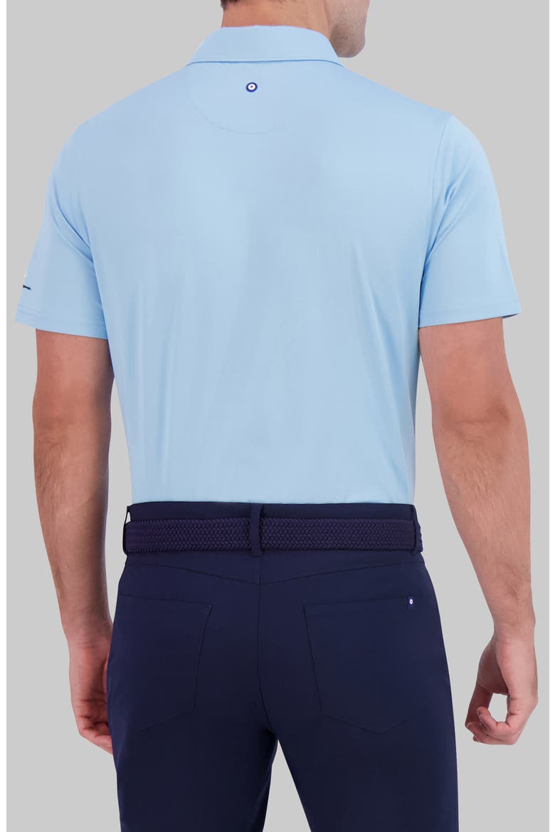 Tonal Diamond Jacquard Performance Golf Polo, Alternate, color, LIGHT BLUE