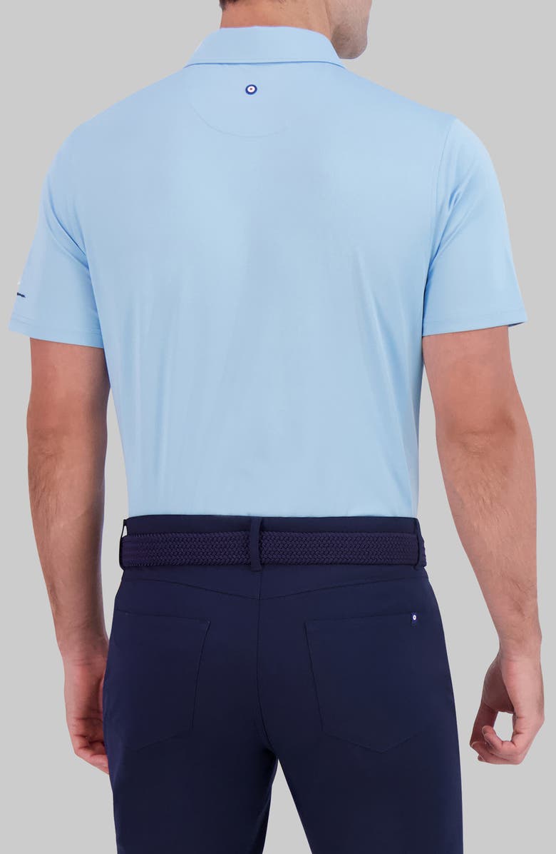 Ben Sherman Tonal Diamond Jacquard Performance Golf Polo, Alternate, color, Light Blue