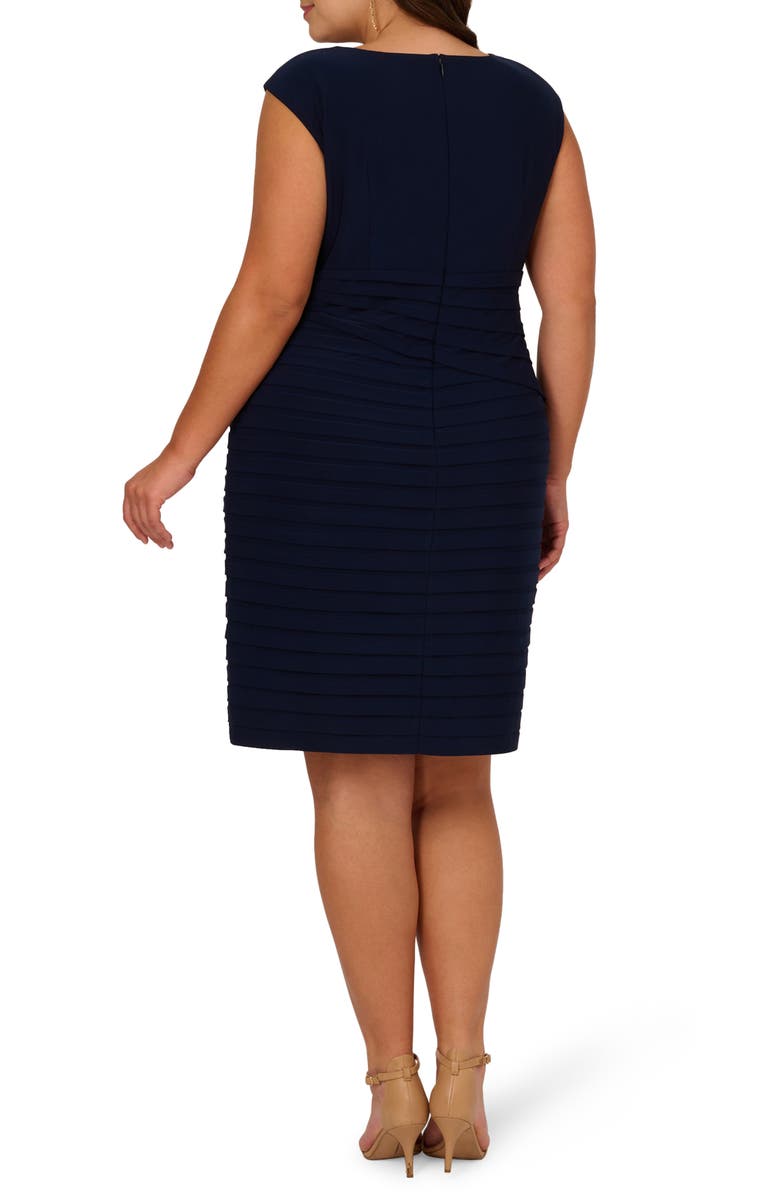 Adrianna Papell Cowl Neck Banded Dress, Alternate, color, 