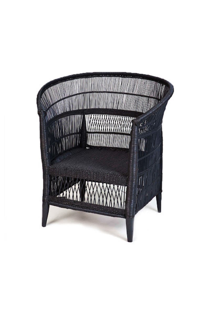 Mbare Malawi Cane Chair, Main, color, Black