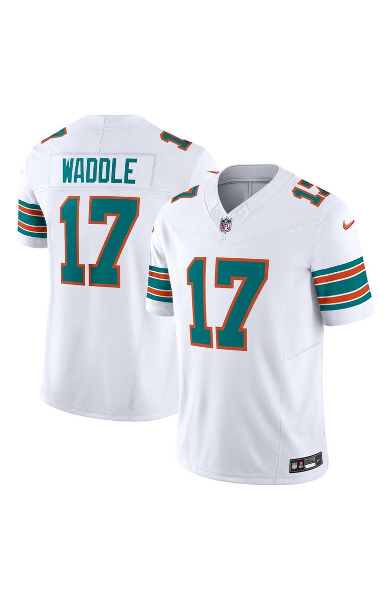 Nike Men's Nike Jaylen Waddle White Miami Dolphins Vapor F.U.S.E. Limited Jersey, Alternate, color, White