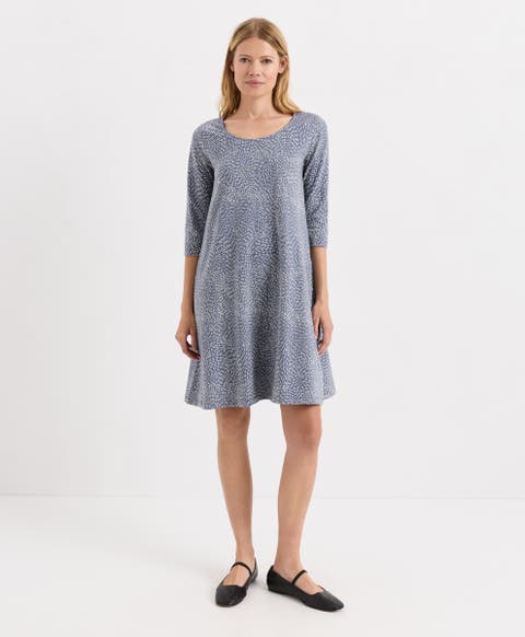 Fit & Flare A-Line Dress Made with Organic Cotton