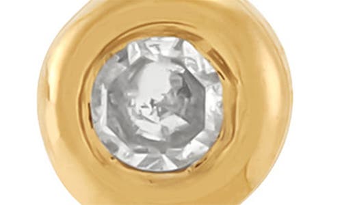 Frankie & Zoe Bezel Trio Diamond Stud Earrings In Gold