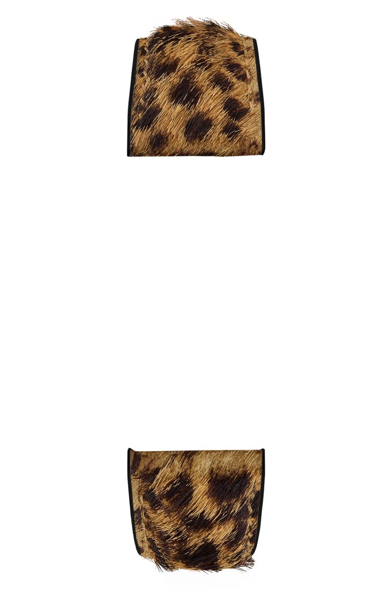16mm Leopard Print Genuine Calf Hair Watch Band, Alternate, color, LEOPARD MULTI