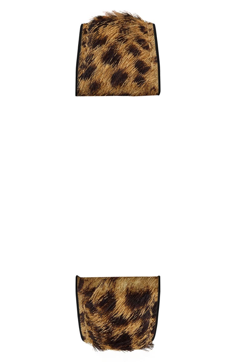 MICHELE 16mm Leopard Print Genuine Calf Hair Watch Band, Alternate, color, Leopard Multi