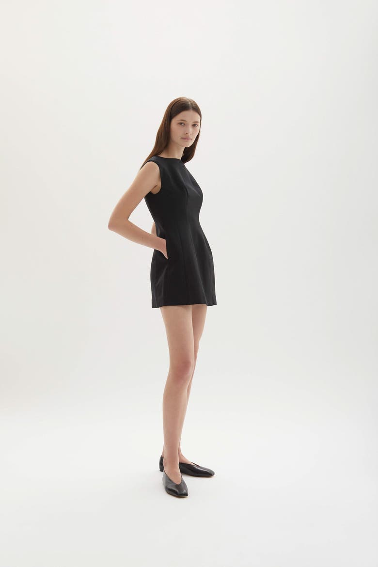 Kelli Mini Dress, Alternate, color, Black