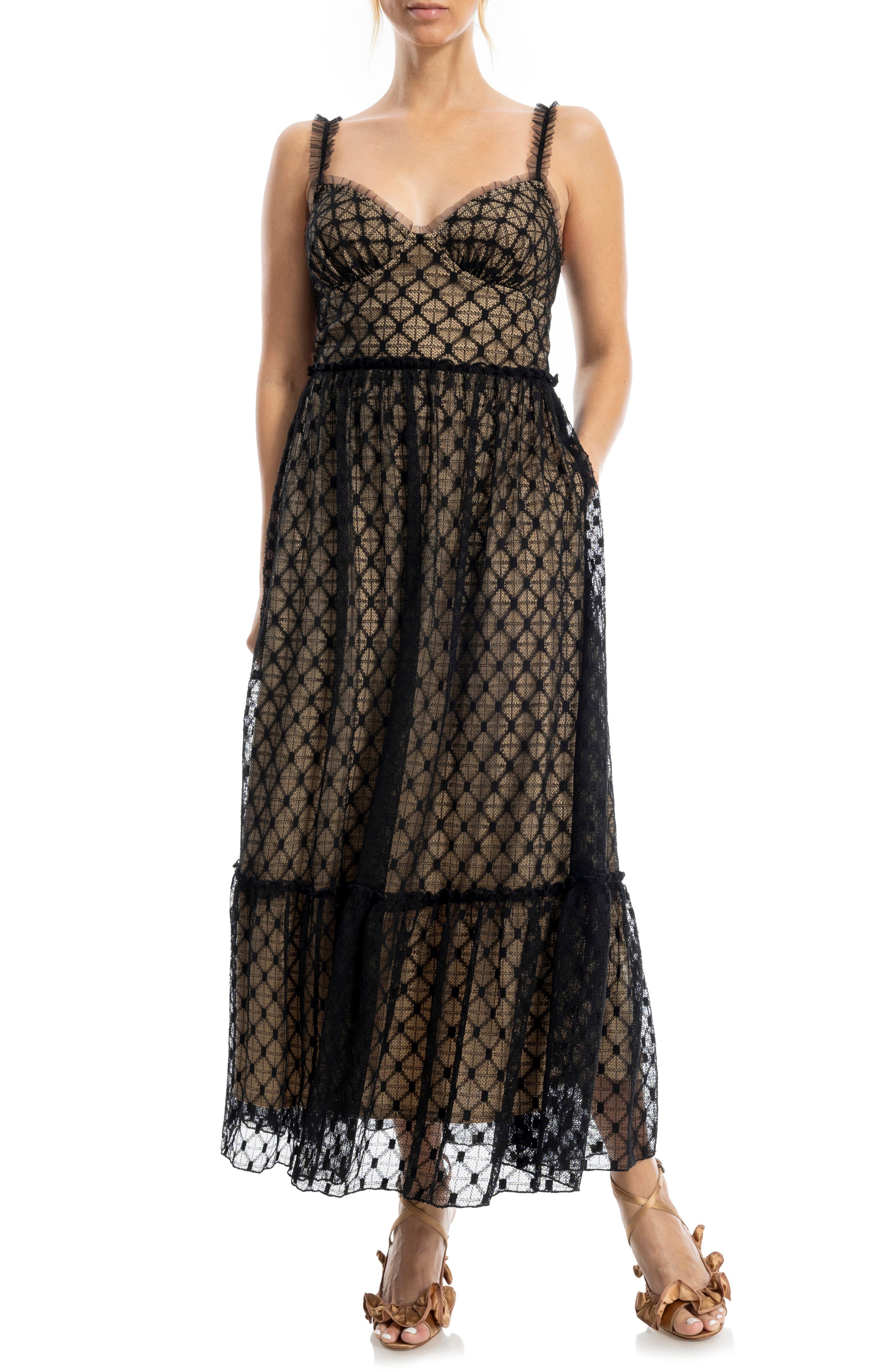 MAX STUDIO Lace Midi Dress