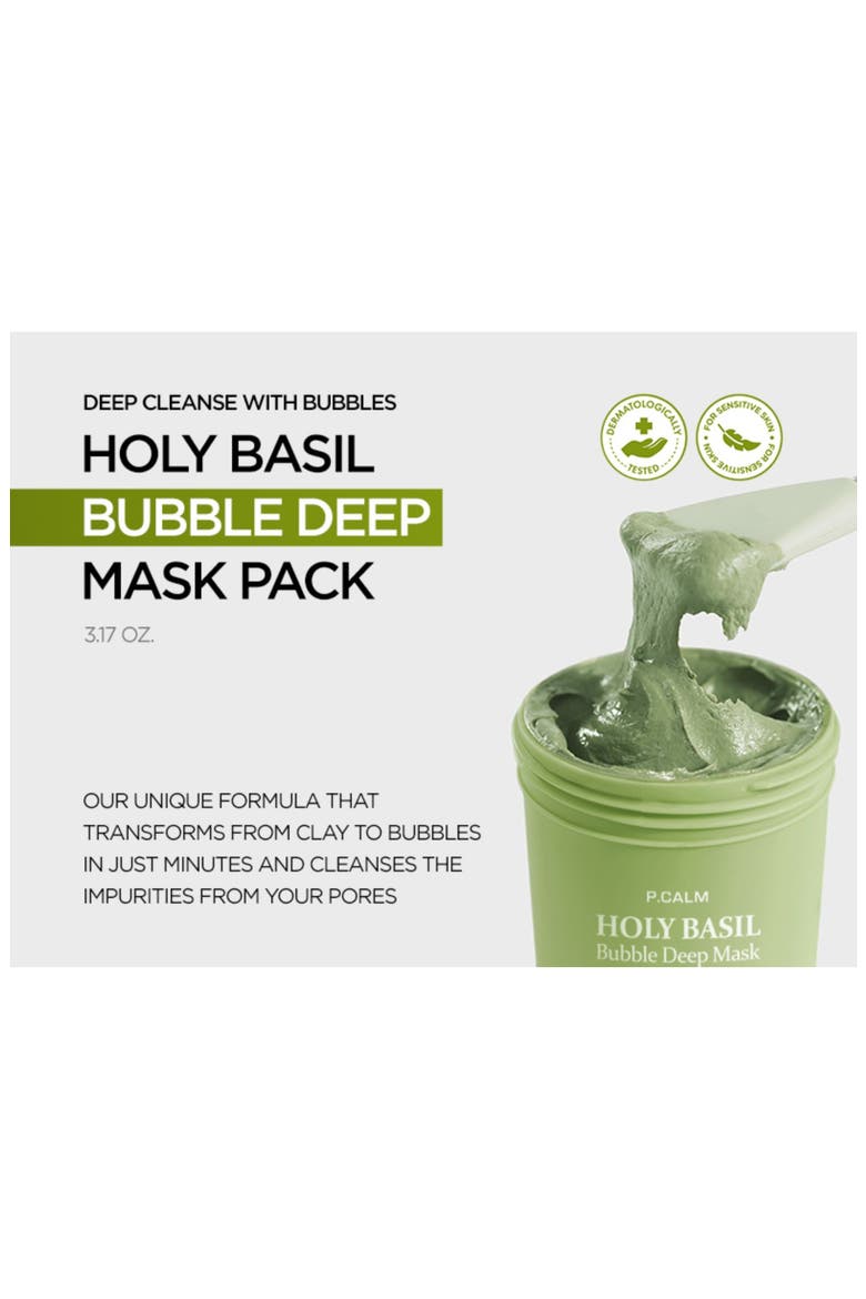 Holy Basil Bubble Deep Mask, Alternate, color, NO COLOR