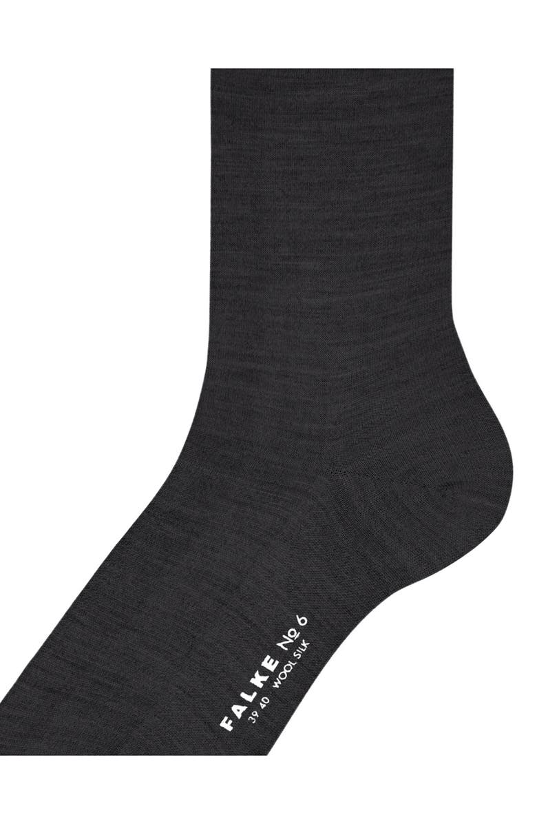 Falke No. 6 Merino Wool Blend Dress Socks, Alternate, color, Ant Mel
