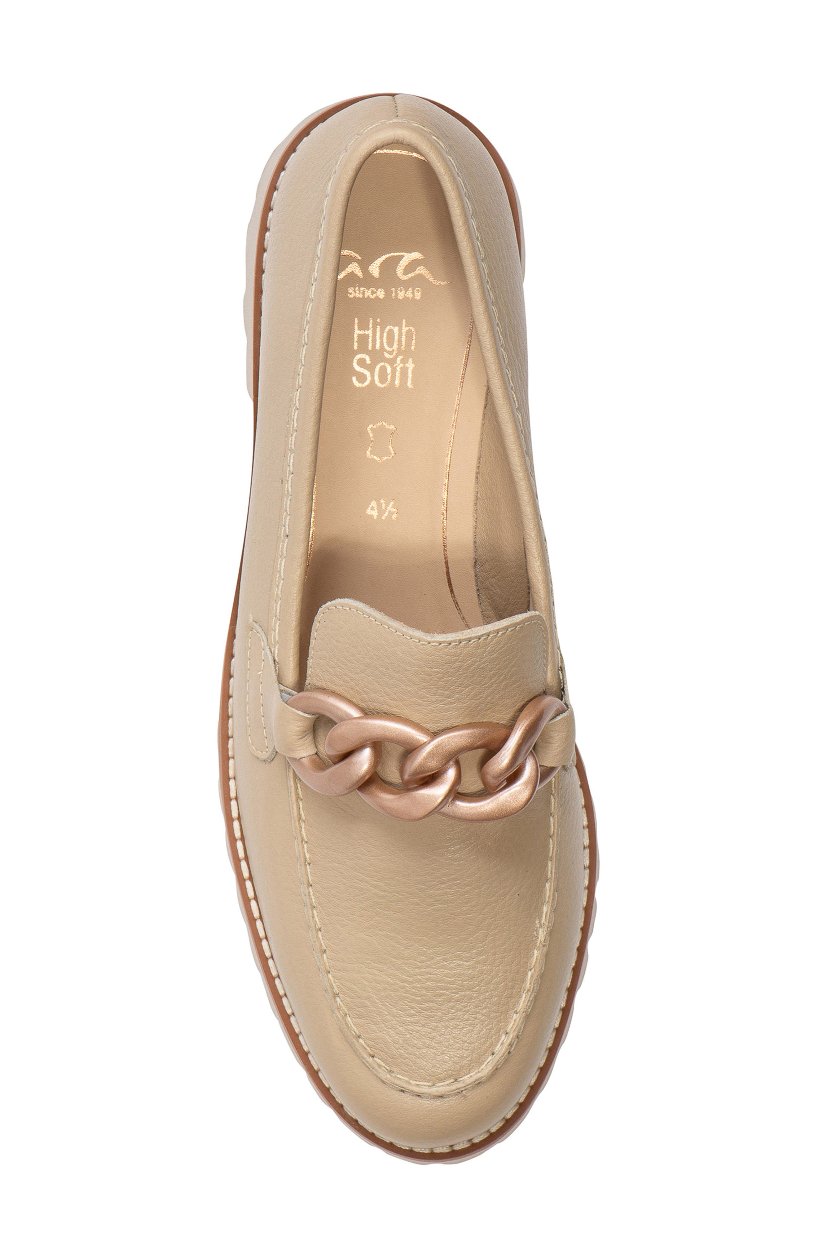 Kiana Lug Sole Loafer, Alternate, color, SAND CALF