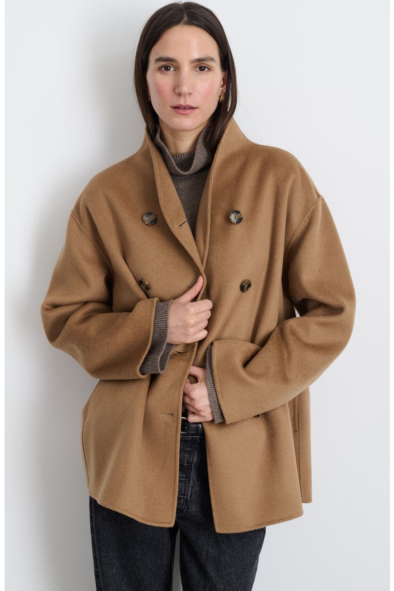 Sophia Wool Blend Coat, Alternate, color, CAMEL
