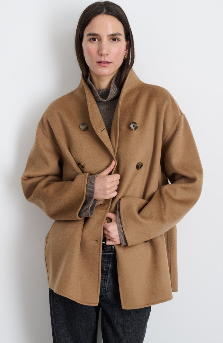Alex Mill Sophia Wool Blend Coat, Alternate, color, Camel