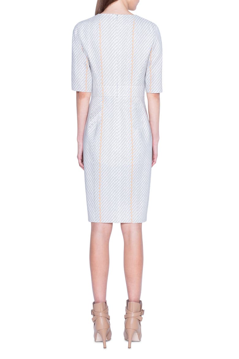 Tweed Print Wool Blend Sheath Dress, Alternate, color, MULTICOLOR