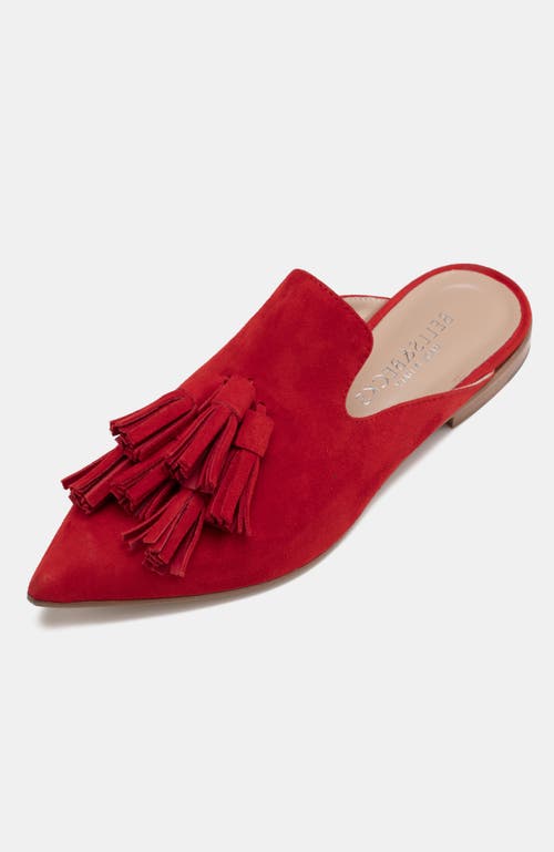 BELLS & BECKS Mirella Pointy Toe Tassel Mule in Red  product
