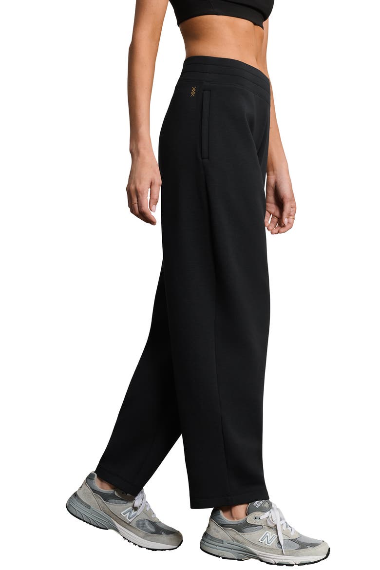 Dreamglow Barrel Leg Pants, Alternate, color, PURE BLACK HEATHER