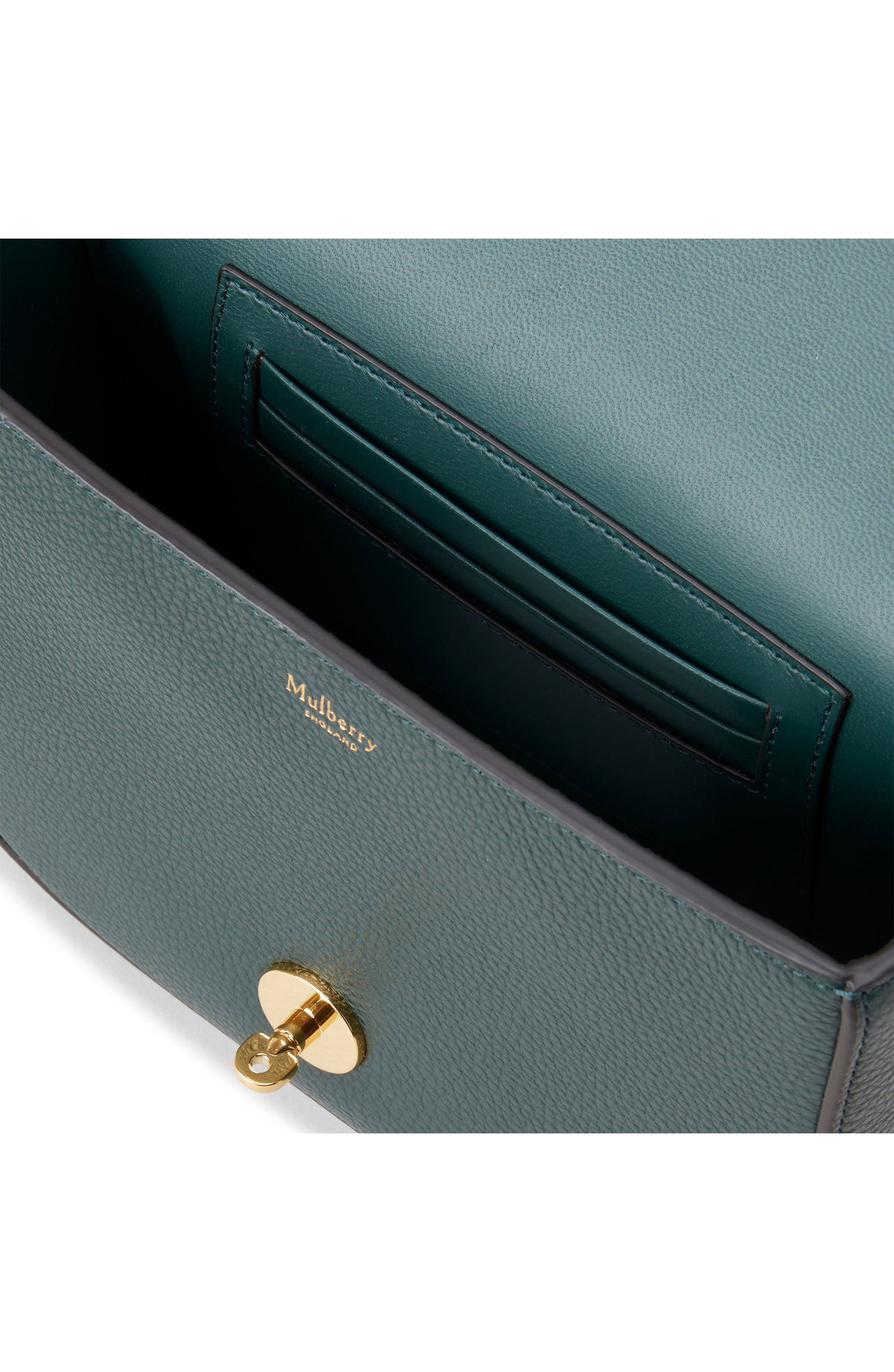 Small Darley Leather Crossbody Bag, Alternate, color, MULBERRY GREEN