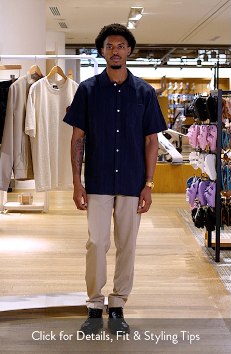 Charlie Stripe Organic Cotton Button-Up Shirt, sales video thumbnail