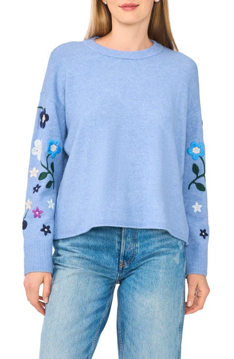 Embroidered Crewneck Sweater