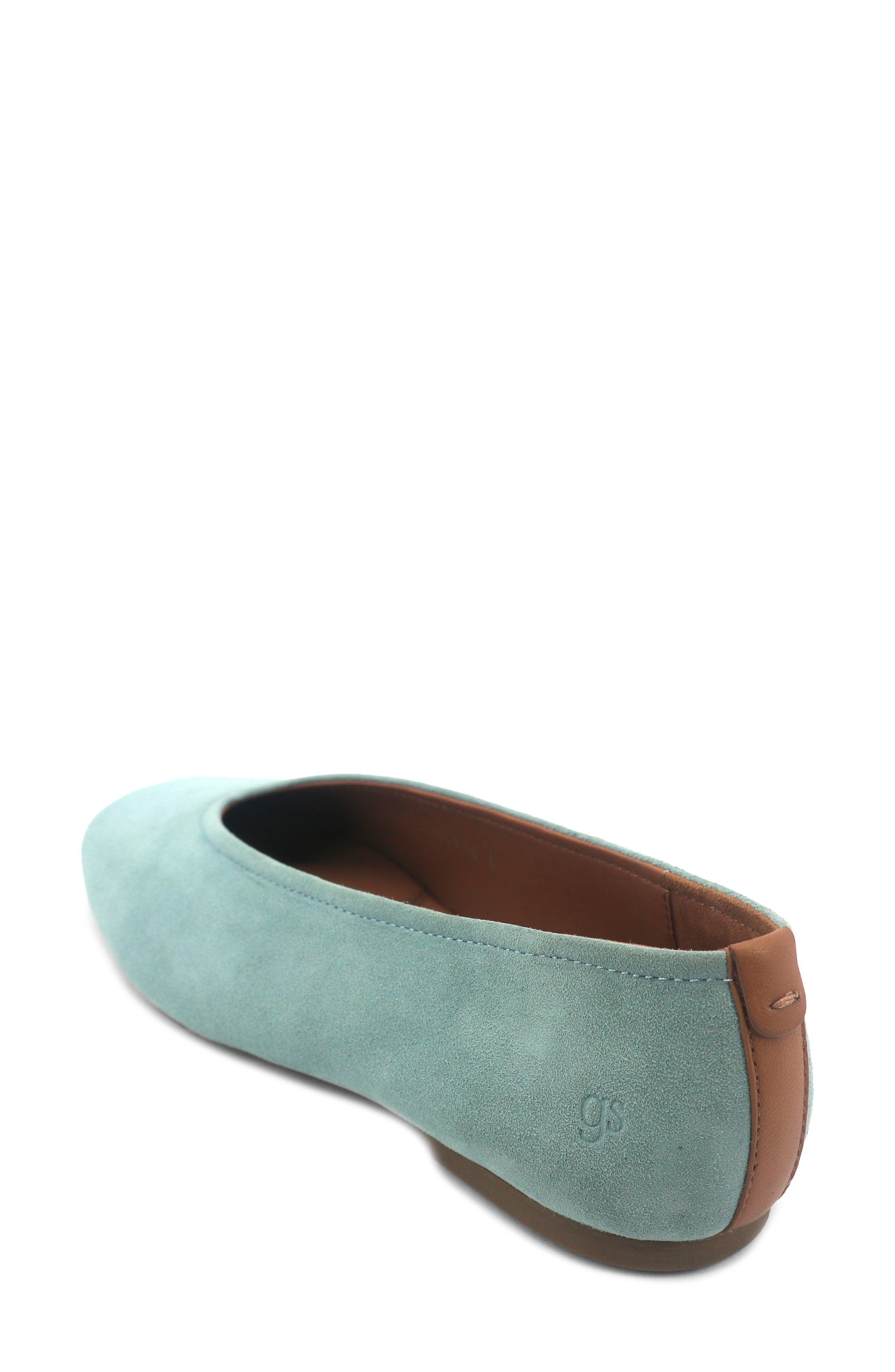Willow Woven Flat, Alternate, color, BLUE SUEDE