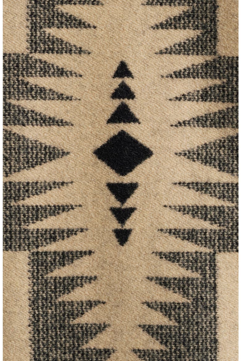 Timberline Virgin Wool Blend Blanket Coat, Alternate, color, BLACK/ TAN HARDING