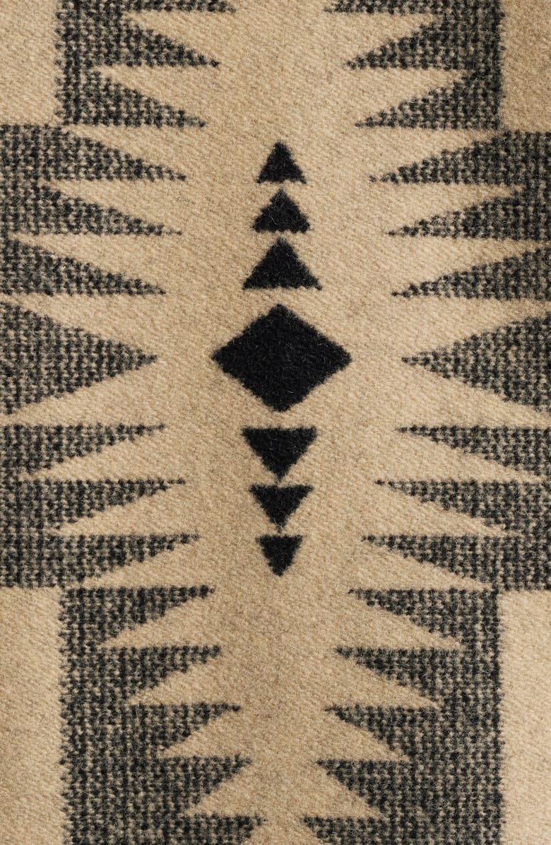 Pendleton Timberline Virgin Wool Blend Blanket Coat, Alternate, color, Black/ Tan Harding