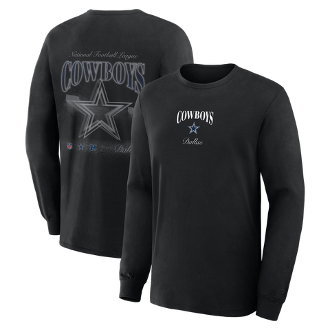 Men's Fanatics Black Dallas Cowboys Midnight Falls Long Sleeve T-Shirt