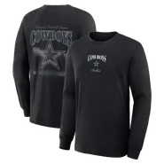 FANATICS Men's Fanatics Black Dallas Cowboys Midnight Falls Long Sleeve T-Shirt