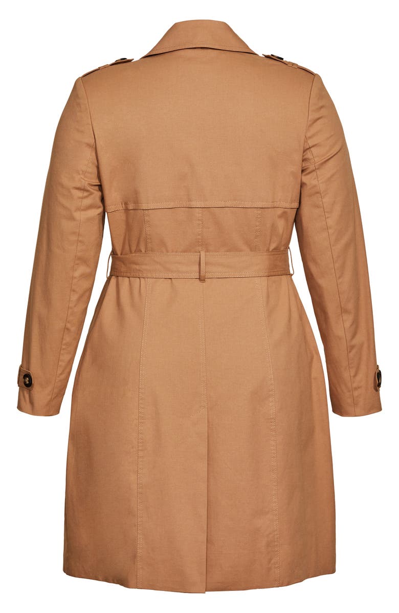 City Chic Urban Classic Trench Coat, Alternate, color, 